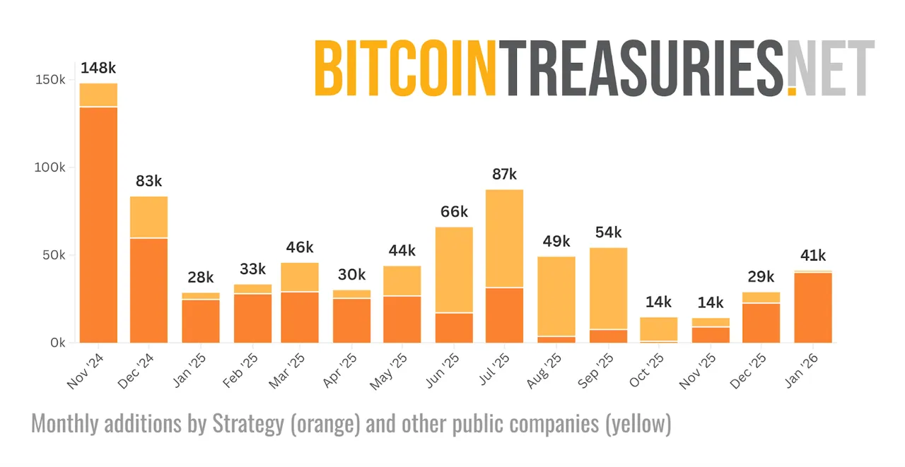 Bitcoin buying chart for January