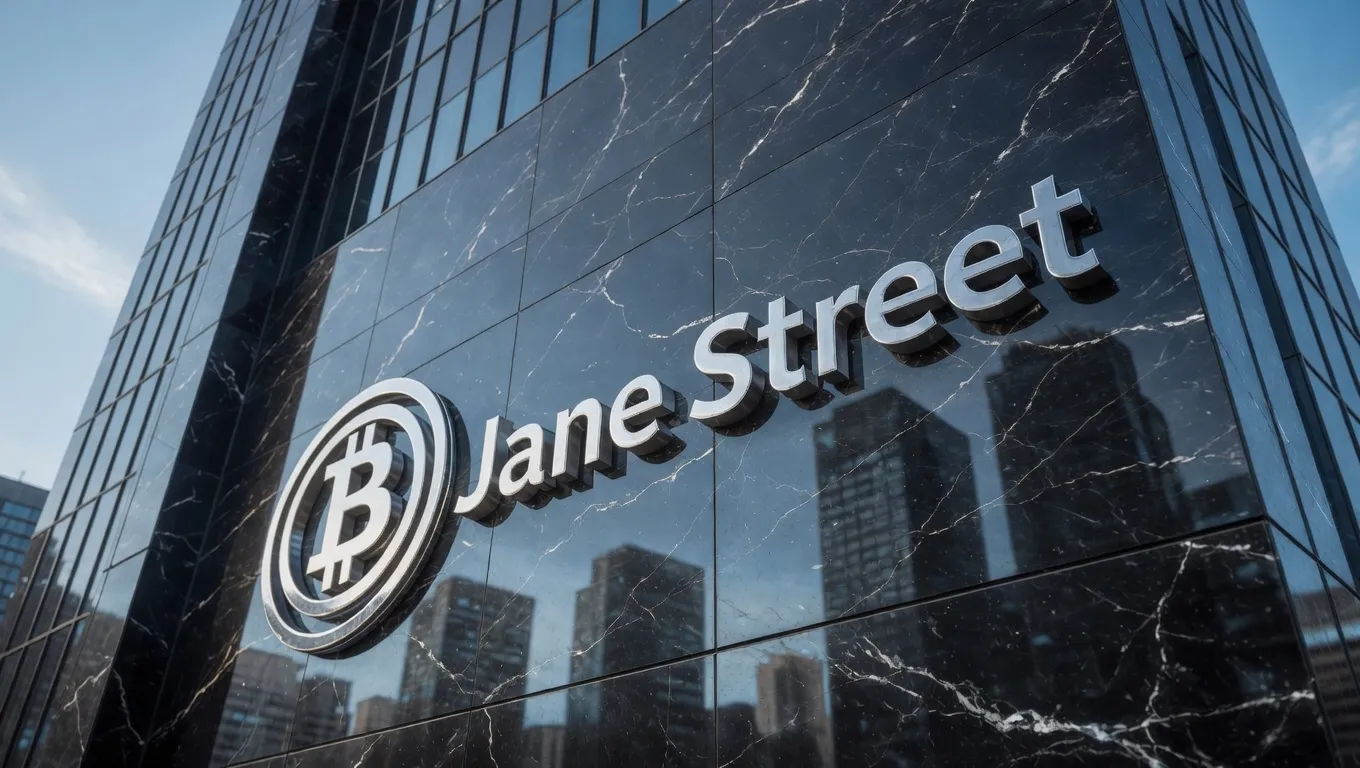 jane street logo with a bitcoin in it
