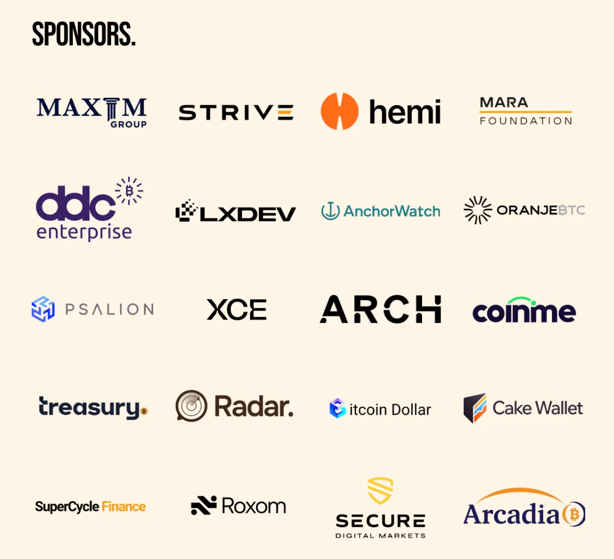 sponsors