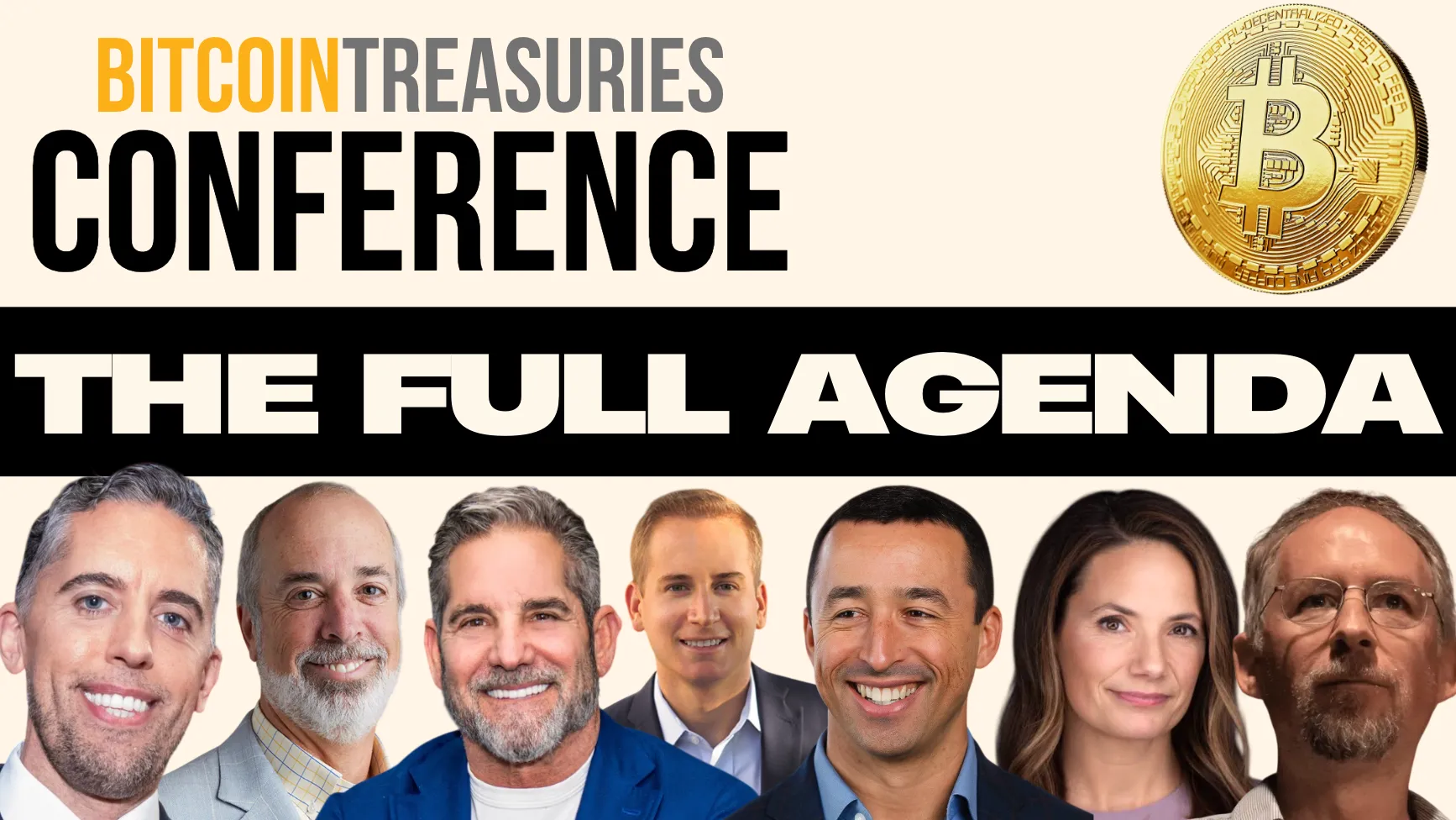 Agenda for Bitcoin Treasuries Conference.