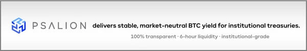 Psalion delivers stable, market-neutral BTC yield for institutional treasuries. 100% transparent · 6-hour liquidity · institutional-grade.