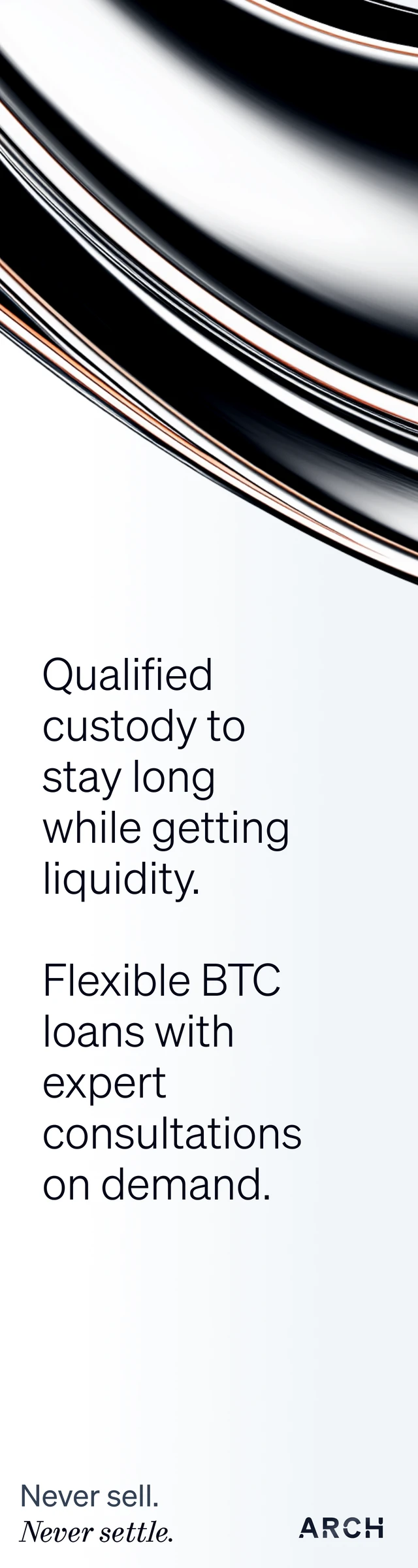 Arch Lending is a secure and regulated crypto lending platform, offering instant loans backed by Bitcoin, Ethereum, Solana, and select startup equity for individuals and institutions.