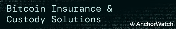 AnchorWatch offers a regulated Bitcoin insurance product that leverages a collaborative multisig vault called Trident, allowing customers to retain control of their Bitcoin while providing insurance coverage underwritten by Lloyd’s of London.
